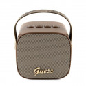 Guess Bluetooth speaker GUWSB2P4SMW Speaker brown 4G Leather Script Logo with Strap