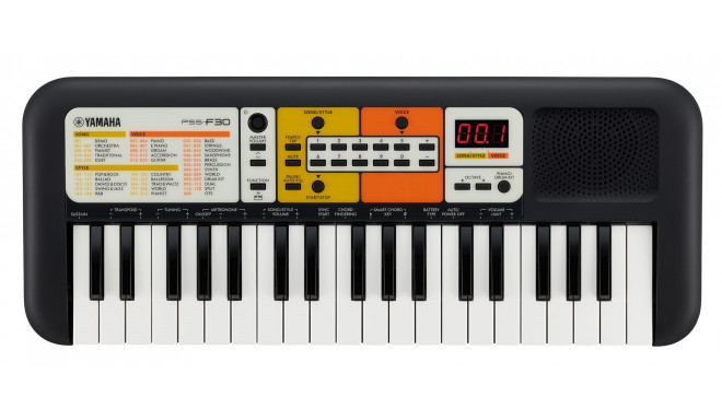 Yamaha PSS-F30 süntesaator Digitaalne süntesaator 37 Must