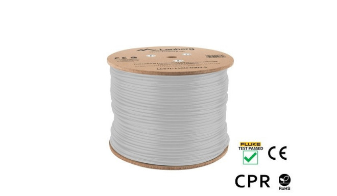 LANBERG CABLE SFTP CAT. 7 305M WIRE CU LSZH GRAY