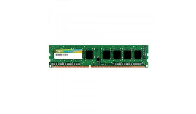 SILICON POWER DDR3 UDIMM RAM memory 1600 MHz CL11 1.5V 8 GB (SP008GBLTU160N02) Green