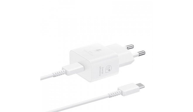 Vooluadapter Samsung 25W USB-C, White