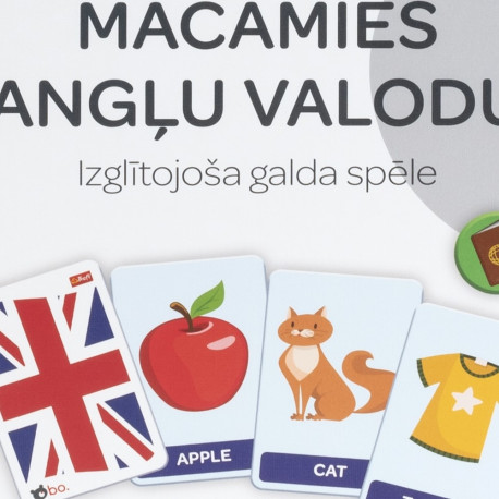 bo. Educational board game "English is fun" (In Latvian lang.)