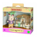 SYLVANIAN FAMILIES Chocolate Rabbit Brother & Washroom