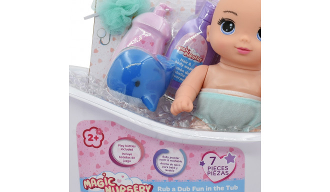 Baby doll with tub, 20 cm