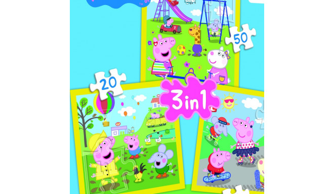 TREFL PEPPA PIG Pusle komplekt, 3 tk, Peppa Pig