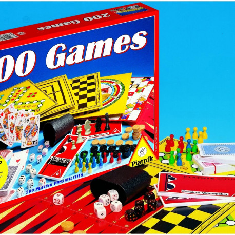 PIATNIK Board game set 200 Games (In Latvian, Russian lang.)