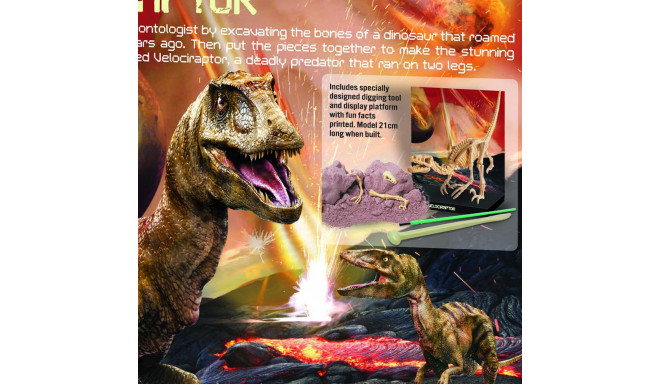 4M Komplekt Kaeva välja Velociraptori luukere