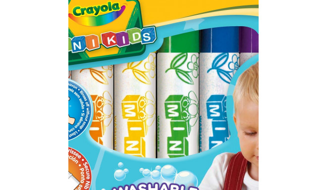 CRAYOLA MINIKIDS 8 krāsu flomasteri