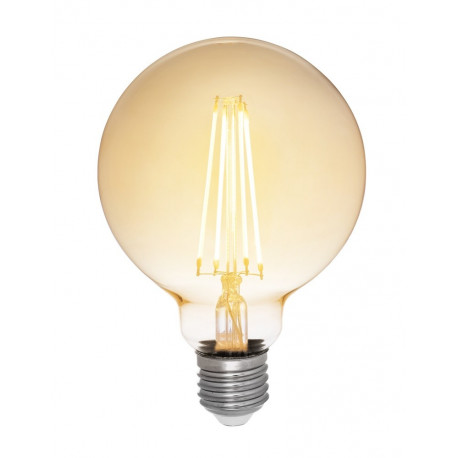 Lamp DECOR 360 Amber; Led Fil DIM  Antik G95/140 5W/822 E27, valgustile LIV