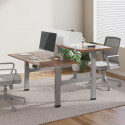 Ergo Office ER-404G Electric Double Height Adjustable Standing/Sitting Desk Frame without Desk Tops 