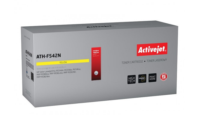 Activejet ATH-F542N toner (replacement for HP 203A HP203A CF542A CRG 054 CRG054; Supreme; 1300 pages