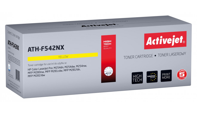 Activejet ATH-F542NX toonerkassett (asendus HP 203X HP203X CF542X CRG 054H CRG054H; Supreme; 2500 le