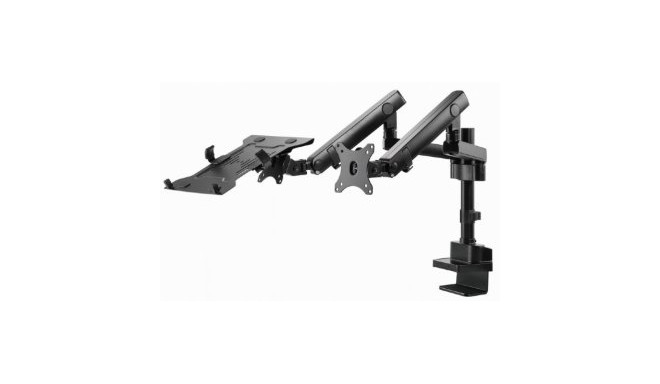 Gembird Desk Mounted Adjustable Monitor Arm with Notebook Tray (full-motion) Monitor mount