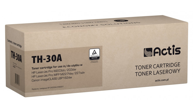 Actis TH-30A toner (replacement for HP 30A CF230A; Standard; 1600 pages; black)