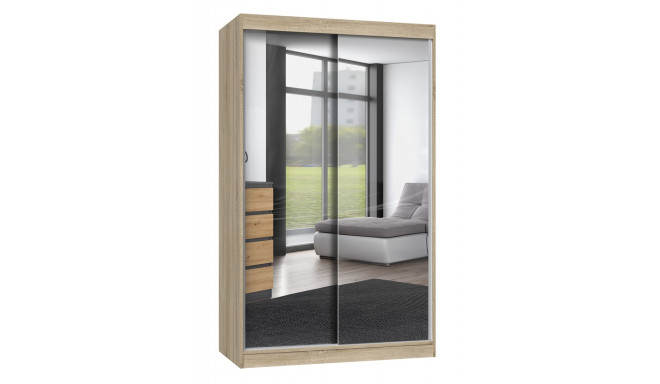 Topeshop IGA 120 SON A KPL bedroom wardrobe/closet 7 shelves 2 door(s) Sonoma oak