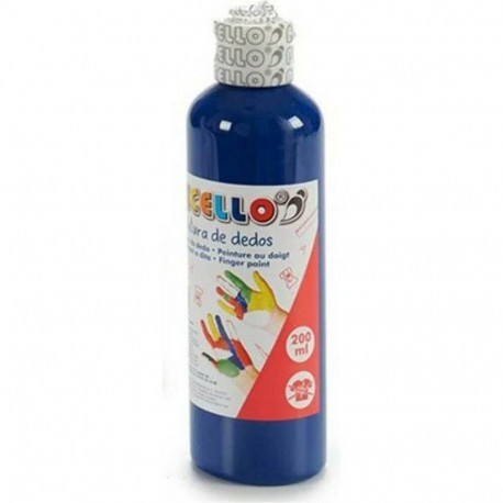 Finger Paint Pincello FP200-BL FP200-BL Blue 200 ml (12 Units)