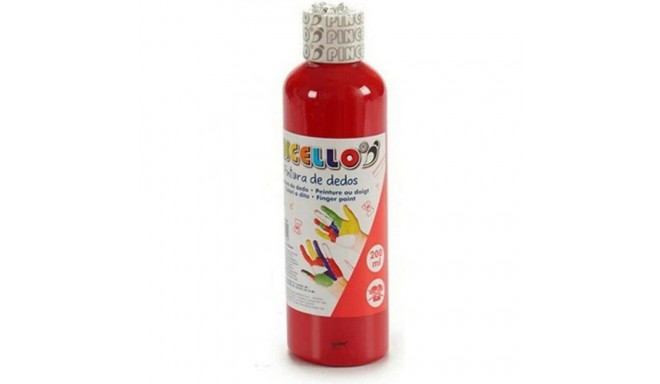 Finger Paint Pincello FP200-R FP200-R Red 200 ml (12 Units)
