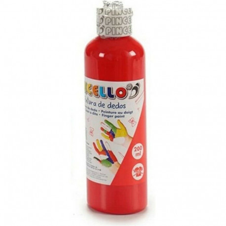 Finger Paint Pincello FP200-0 FP200-0 Orange 200 ml (12 Units)