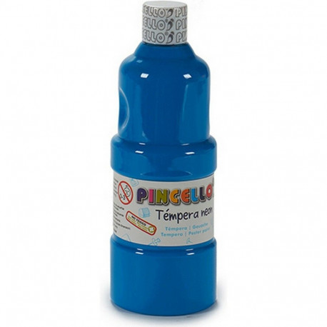 Tempera Pincello TP400N-BL Neon Blue 400 ml (6 Units)