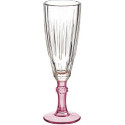 Champagne glass Crystal Pink 6 Units (170 ml)