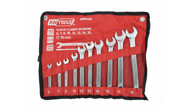 AW COMBINATION WRENCH SET 10 pcs. /6mm-19mm