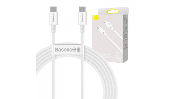 Baseus Superior Series Cable USB-C to USB-C, 100W, 2m (white)