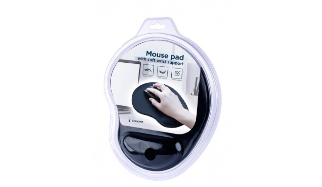Gembird MP-ERGO-01 hiirematt Must