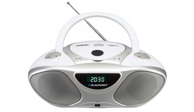 Blaupunkt BB14WH CD-mängija CD-salvesti Hõbedane, Valge