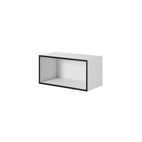 Cama avatud hoiukapp ROCO RO4 75/37/37 valge/must
