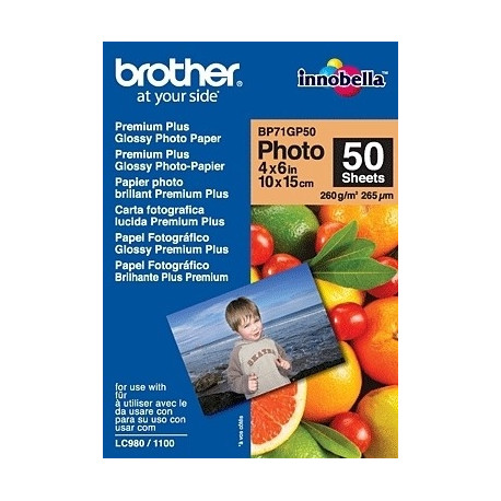 Paber Brother 6x4 Glossy Paper 50 lehte
