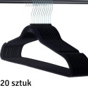 DA18 WIESZAKI NA UBRANIA WELUROWE 20SZT