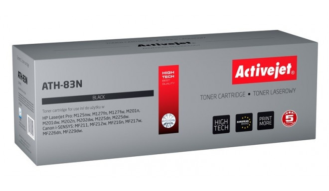 Activejet ATH-83N Toner (replacement for HP 83A CF283A, Canon CRG-737; Supreme; 1500 pages; black)