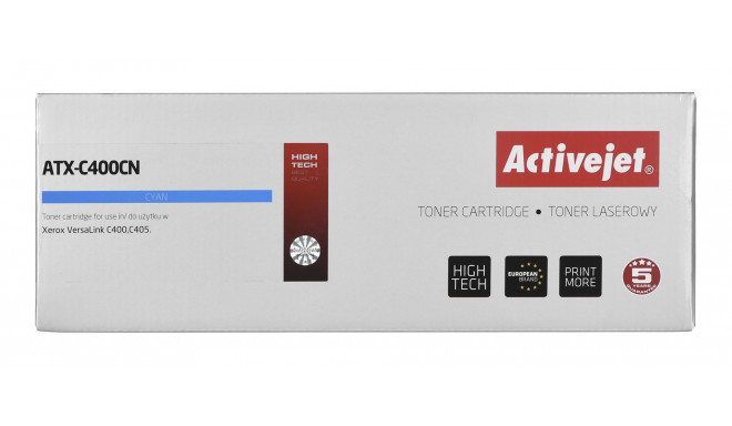 Activejet ATX-C400CN Toner (replacement for Xerox 106R03510; Supreme; 2500 pages; cyan)