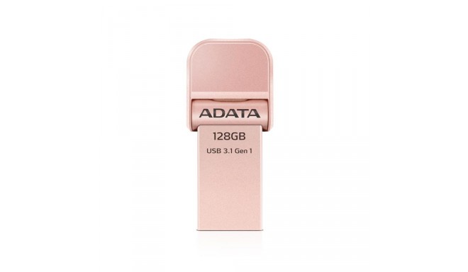 Adata mälupulk 128GB i-Memory AI920 Lightning/USB 3.1, roosa