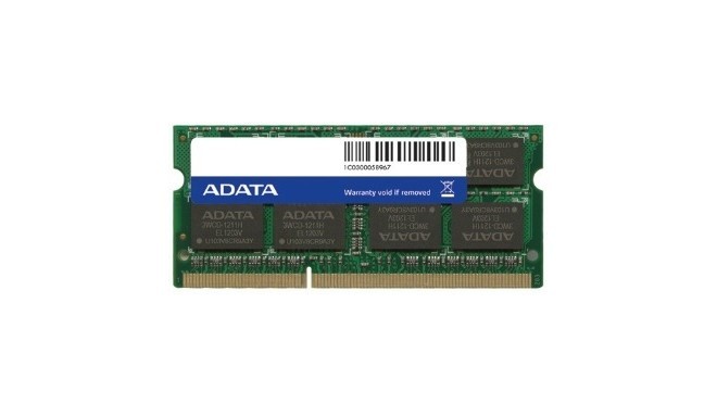 ADATA 8GB 1600MHz DDR3 CL11 SODIMM 1.5V Retail