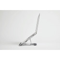 POUT EYES3 ANGLE - Aluminum portable laptop stand, grey