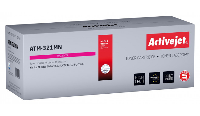 Activejet ATM-321MN Toner (replacement for Konica Minolta TN321M; Supreme; 25000 pages; magenta)