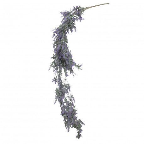 Artificial plant GREENLAND hanging branch, lavendel
