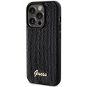 Original faceplate case GUESS GUHCP13LPS for iPhone 13 Pro (Sequin Script Metal  / black)