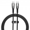 USB-C kaabel USB-C Baseus Glimmer seeria, 100W, 1m (must)