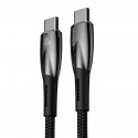 USB-C kaabel USB-C Baseus Glimmer seeria, 100W, 1m (must)