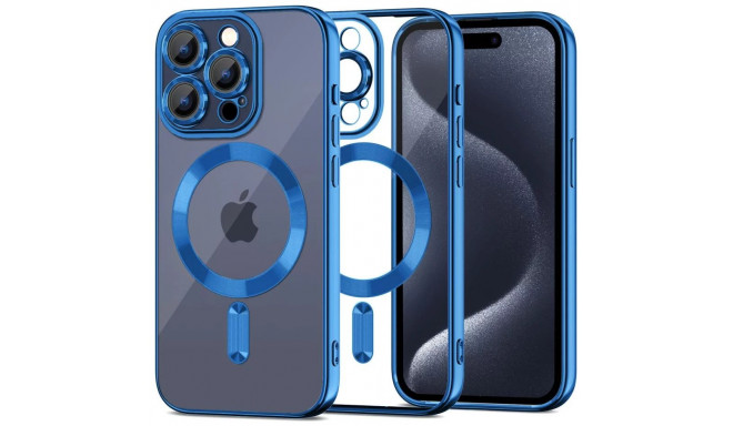 Tech-Protect case MagShine MagSafe Apple iPhone 15 Pro, navy