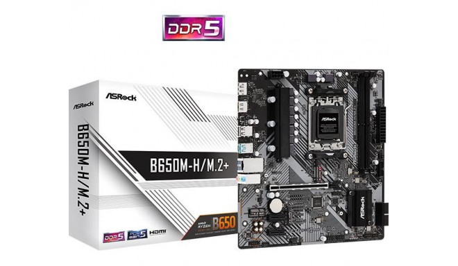 ASRock emaplaat AMD B650 SAM5 Micro-ATX DDR5x2 1xPCI-E 2xPCI-Express 4.0 1x 1xP