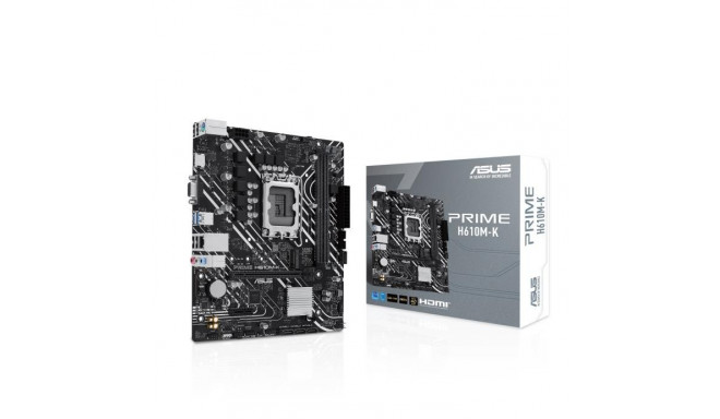 Asus emaplaat Intel H610 LGA1700 Micro-ATX DDR5x2 1xPCI-Express 3.0 1x 1xPCI-Ex