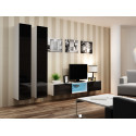 Cama Full cabinet VIGO '180' 180/40/30 white/black gloss