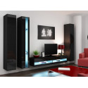 Cama Shelf unit VIGO NEW 180/40/30 black/black gloss