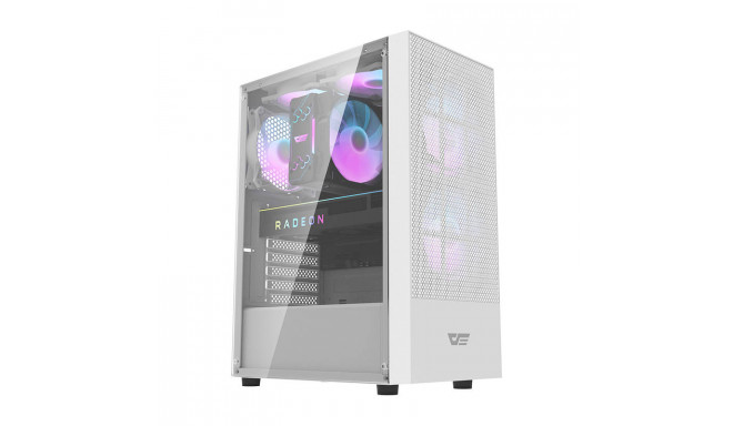 Darkflash A290 arvutikarp + 3 ventilaatorit (valge)