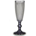 Champagne glass Transparent Anthracite Glass 185 ml
