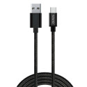USB A - USB C Kaabel Savio CL-129 Must 2 m