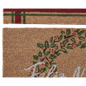Kāju slaukāmais paklājs DKD Home Decor Balts Brūns Sarkans Zaļš PVC Kokosriekstu šķiedra 60 x 40 x 1